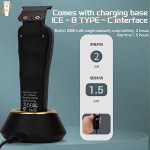 Cortadora de Pelo Moderna Lanumi G27 9500 RPM con Cuchilla Recubierta de DLC de 5 <span class=keywords><strong>Cr</strong></span>, Batería de 2000 mAh y Base de Carga USB para Uso en Hoteles - Product Image 5