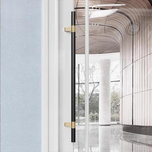 Poignée de porte minimaliste longue en acier inoxydable pour portes doubles en bois d'hôtels haut de gamme – Quincaillerie architecturale - Product Image 3