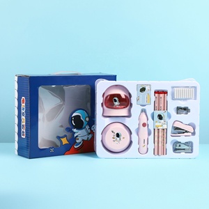 Kit de papeterie de bureau <span class=keywords><strong>licorne</strong></span> violette, <span class=keywords><strong>taille</strong></span>-<span class=keywords><strong>crayon</strong></span> électrique et gomme avec recharge de gomme, coffret cadeau pour enfants d'école - Product Image 3
