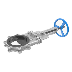 Válvula de cuchilla industrial de acero inoxidable o hierro fundido con bridas tipo Lug para lodos - Product Image 2