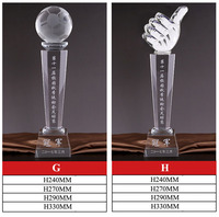 Vente en gros Trophée sportif en cristal personnalisé pour basket-ball Football Soccer-Dessin animé vintage Religieux Styles traditionnels Laser