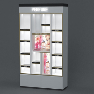 Retail Cosmetic Display Stand Beauty Products Shop Cosmetics Display Showcase