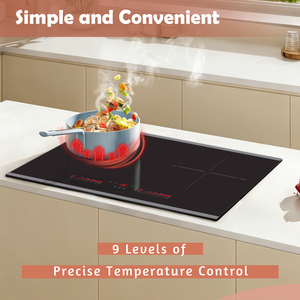 Nuevas Tendencias 2026: Placa de Cocción Integrada de 5000W con 2 Quemadores, Panel Cerámico, Multifunción, Inducción Eléctrica para Uso Doméstico - Product Image 2