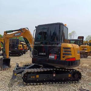 รถขุดขนาดเล็ก 6 ตัน มือสอง ยี่ห้อ Sany รุ่น SY60C-10 รถตักดินแบบตีนตะขาบ ปี 2023 เครื่องยนต์ดีเซล รับประกัน 12 เดือน ขาย - Product Image 3