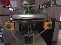Presse à chaud pneumatique semi-automatique HG WT-19, pression 2T, plateau de travail 320x400mm pour bouteilles en verre, cuir, logo en relief à chaud