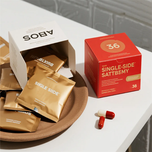 הדפסה ריקה מותאמת אישית 7-הו אריזה 30 מ ג 1ct או 2cts טבליות אריזה שקיות ריקות תיבת תצוגה - Product Image 2