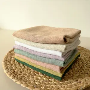 China Supplier Custom Absorbent Solid Color 100% Cotton Plain Dyed Linen Kitchen Tea Towel Set