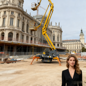 Venta caliente Dc batería autopropulsada oruga Boom Lift Cherry Picker con Ce - Product Image 5