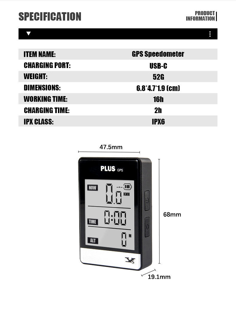 Hongdak Factory Price Bicycle Odometer Outdoor Riding Cycling Speedometer Bike Computer Wireless Bike Speed Tracker Waterproof