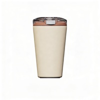 Gobelet isotherme en acier inoxydable 304 de 14 oz avec logo personnalisé, revêtement en poudre colorée, pour café, lait, voyage, cadeau, tasse à café