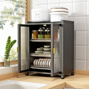 Armario de Cocina de Gran Capacidad a Precio de Mayoreo, Estante de Almacenamiento de Platos y Tazones de Varias Capas, Armario Antipolvo con Puertas - Product Image 2