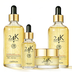 ชุดผลิตภัณฑ์ดูแลผิวหน้าทองคำ 24K สำหรับต่อต้านริ้วรอย ชุ่มชื้น กระจ่างใส พร้อมเซรั่ม ครีม และมาส์ก เพื่อผิวเรียบเนียนเปล่งประกาย - Product Image 6