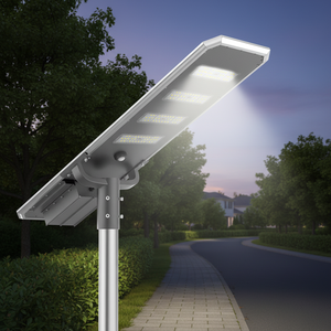 ไฟถนนโซลาร์เซลล์ LED 140W IP66 พร้อมเซ็นเซอร์ตรวจจับความเคลื่อนไหว สำหรับใช้งานเชิงพาณิชย์กลางแจ้ง - Product Image 1