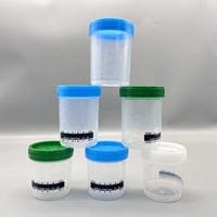 Vasos para Muestras de Orina Transparentes de 30 ml, Libres de RNasa, Personalizables, con Tapa de Rosca Estéril, de Polipropileno (PP) de Grado Médico, Certificación ISO13485 y COA
