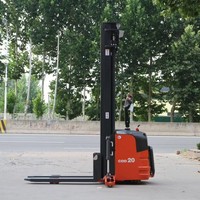 Chariot élévateur électrique - Chariot élévateur à fourche entièrement électrique - Chariot élévateur vertical pour palettes - Batterie au plomb-acide 48V - Pneus pleins/polyuréthane