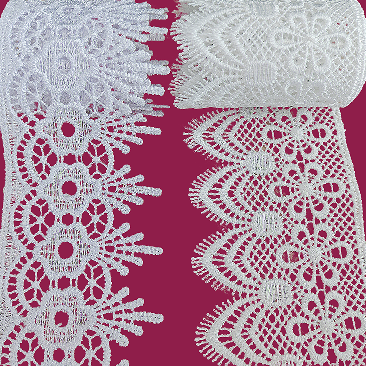 Newest Eco Friendly Floral Velvet Lace