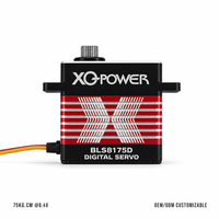 Servomoteurs à vendre XQ-POWER XQ-BLS8175D 75kg Servomoteur numérique sans balais étanche avec engrenage en acier inoxydable 8.4V pour RC tout-terrain