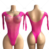 Tenues de strip-teaseuse ELITES, haut de bikini à paillettes, tenues sexy pour filles de bar, vêtements de danse exotique, tenues de danseuse exotiques