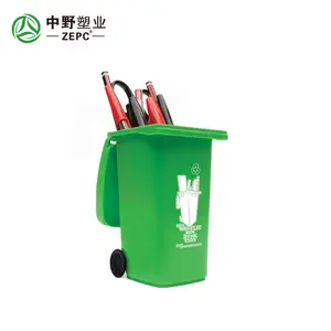 1Liter Mini Desktop Plastic Recycle Bin Pen Holder