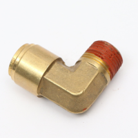 Laiton 90 degrés coude filetage mâle lisse pivotant DOT connecteur de frein à air industriel pneumatique raccord enfichable tuyau industriel