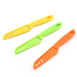 Cuchillo para frutas de acero inoxidable naranja, cuchillo de cocina multiusos de 20,3 cm con funda para pelar verduras y frutas - Product Image 4
