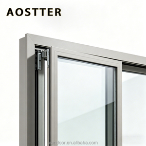 <span class=keywords><strong>Ventana</strong></span> Corredera de PVC de Diseño Seguro AOSTTER con Cierre Multipunto, Malla de Acero Inoxidable 304 y <span class=keywords><strong>Ventana</strong></span> de Vinilo - Product Image 3
