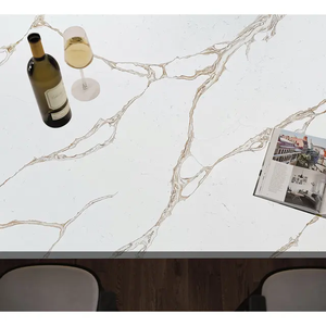 หินควอตซ์เทียมสีขาว calacatta หินเทียมแผ่นเคาน์เตอร์ห้องครัวขนาดใหญ่จากฟิลิปปินส์ - Product Image 4