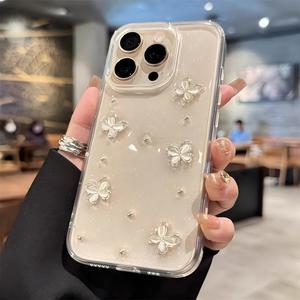 เคสเรซิ่นอีพ็อกซี่ลายผีเสื้อหลากสีสไตล์ INS สำหรับ iPhone 17 Pro Max ป้องกันเต็มรูปแบบ สำหรับ iPhone 16 Pro/15/13 เคสกันกระแทก - Product Image 3