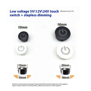 Shinechip giấu cảm biến cảm ứng mờ điều khiển LED bàn đèn cảm ứng chuyển đổi 12V DC nhúng Dimmer chuyển đổi ánh sáng cảm ứng dimmer - Product Image 4