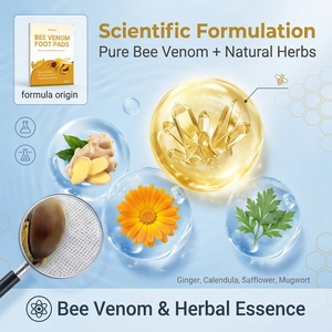 Fabrication OEM, étiquette personnalisée, patch pour les pieds au venin d'abeille, patchs détoxifiants pour les pieds, patchs adhésifs au venin d'abeille pour un nettoyage en profondeur et un meilleur sommeil - Product Image 2
