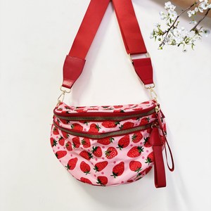 Mode à <span class=keywords><strong>la</strong></span> mode <span class=keywords><strong>fraise</strong></span> motifs taille ceinture sac nouveauté Nylon Fanny Pack poitrine sac pour femmes bandoulière - Product Image 1