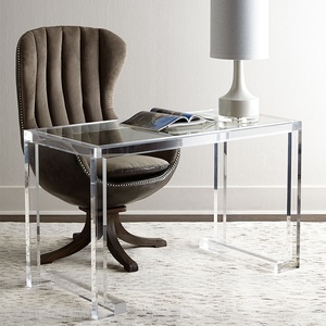Tavolo Console per Soggiorno con Ripiano in <span class=keywords><strong>Plexiglass</strong></span>, Mobile in Acrilico, Design Elegante, Tavolo Console in Vetro - Product Image 4
