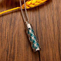 Pendentif diffuseur d'huiles essentielles à suspendre, mini flacon vide pour aromathérapie, désodorisant de voiture, ornement décoratif d'intérieur