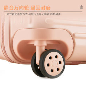 Maleta de viaje original Yongsheng de 28 pulgadas para mujer con cerradura de combinación, color sólido rosa cereza lechoso - Product Image 4
