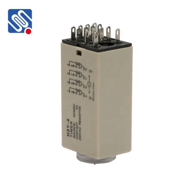 Meishuo H3Y-4 AC 24V 110V 220V 14pins 5A Small High Precision Power on Delay Time Relay