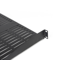 Rak Server 19 Inch 1U Berventilasi, Baja Canai Dingin, Tugas Berat, untuk Kabinet Jaringan