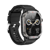 Reloj inteligente Karen M 3ATM GPS HK84, pantalla AMOLED de 1.952 pulgadas, batería de 400mAh, entrenamiento GPS, Mensaje de llamada, brújula, altitud