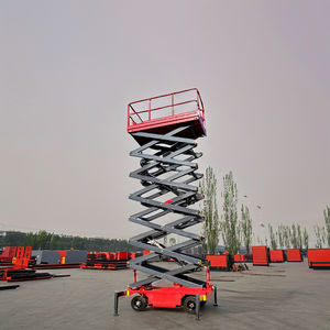 Skylift aéreo personalizable 4-16m rueda hidráulica sobre orugas elevador de tijera móvil de plataforma de trabajo de elevación Vertical precio - Product Image 5