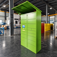Casier à colis intelligent extérieur avec auvent résistant aux intempéries