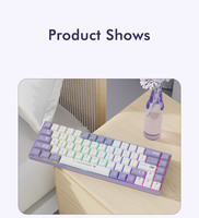 Ajazz AK680 65% clavier 60% Teclado 68 touches clavier de jeu ergonomique échange à chaud LED rétro-éclairé clavier mécanique