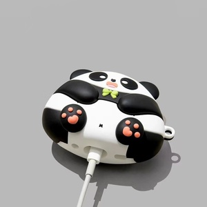 Étui de protection pour écouteurs compatible avec Pro2, motif <span class=keywords><strong>panda</strong></span> géant mignon, avec <span class=keywords><strong>coque</strong></span> en silicone antichoc - Product Image 4