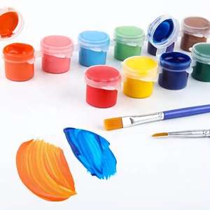 Mini pots de peinture vides réutilisables de 5ml * 6 personnalisés bandes de peinture pour aquarelle <span class=keywords><strong>acrylique</strong></span> ensemble de peinture 5ml de peinture sur verre - Product Image 6