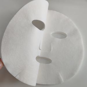 Feuille épaisse de masque facial de fibre de bambou de fibre végétale absorbant hydratant débarbouillette de soin de la peau - Product Image 1