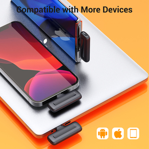 J33 2.4G Không Dây Stereo Lavalier <span class=keywords><strong>Microphone</strong></span> Với Sạc Trường Hợp Đối Với Cuộc Phỏng Vấn Trực Tiếp Ngoài Trời Mini Tiếng Ồn Hủy Bỏ Ve Áo Mic - Product Image 4