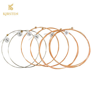 Ensemble de cordes de guitare acoustique en bronze phosphoreux à âme en acier, tonalité équilibrée précise, revêtement <span class=keywords><strong>nano</strong></span> fin antirouille, 11-52, pour école de musique - Product Image 3