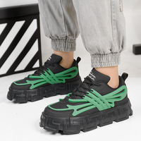 Chaussures noires Greatshoe pour hommes, chaussures de marche décontractées, chaussures de sport unisexes, baskets