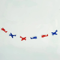 Bannière de fête d'anniversaire sur le thème de l'aviation de retraite de pilote Bannières de feutre de vacances de vie patriotique pour les célébrations d'avion