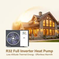 Pompe à chaleur solaire électrique haute efficacité GTGLOBE R32 16 kW A+++, air-eau, tout-en-un, chauffage, refroidissement, ECS, certifiée CE