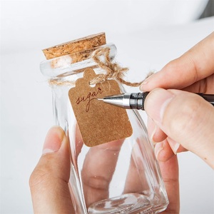 Contenedor <span class=keywords><strong>de</strong></span> vidrio vacío <span class=keywords><strong>de</strong></span> 4oz <span class=keywords><strong>para</strong></span> Yogurt, botella cuadrada <span class=keywords><strong>de</strong></span> leche <span class=keywords><strong>de</strong></span> vidrio con <span class=keywords><strong>corcho</strong></span> - Product Image 4