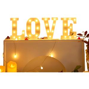 Buon compleanno lettera segno di luce per festa decorazioni murali per san valentino sorpresa proposta atmosfera - Product Image 4